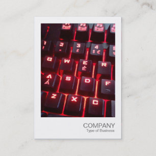Cartão De Visita Foto instantânea - Teclado brilhante