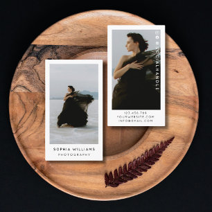 Cartão De Visita Foto mínima profissional moderna 2