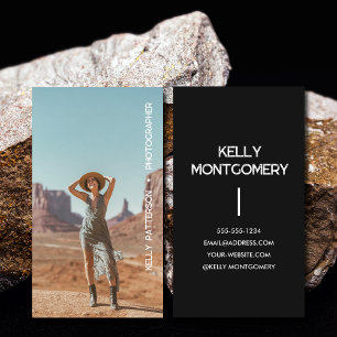 Cartão De Visita Foto minimalista simples