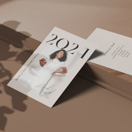 Cartão De Visita Foto moderna de rede de estudantes de graduação