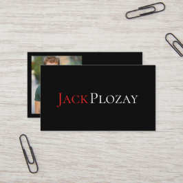 Cartão De Visita Foto moderna de teatro e artes profissionais