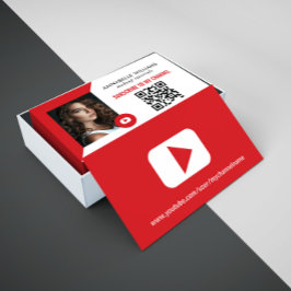 Cartão De Visita Foto moderna do YouTube