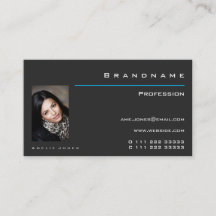 Foto personalizada da Cinza escura clássica - Logo