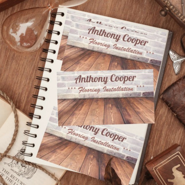 Cartão De Visita Foto personalizada do chão (Criador carregado)