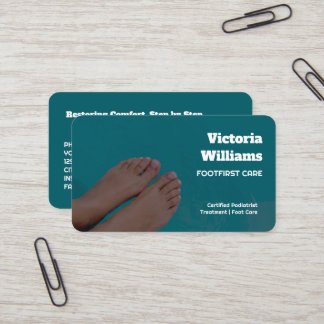 Cartão De Visita Foto personalizada do Foto do Foot Care