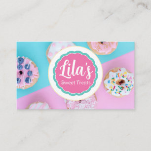 Cartão De Visita Foto personalizada do logotipo de produtos cozidos