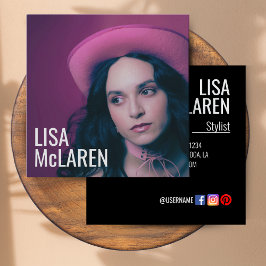 Cartão de visita - Foto profissional e código QR