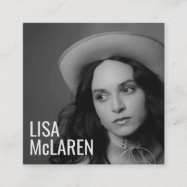 Cartão de visita - Foto profissional e código QR