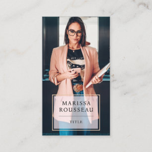 Cartão De Visita Foto profissional mínima moderna