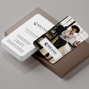 Cartão De Visita Foto profissional mínima para sua empresa e logot