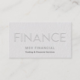 Cartão De Visita Foto Profissional Moderna Embossed Faux