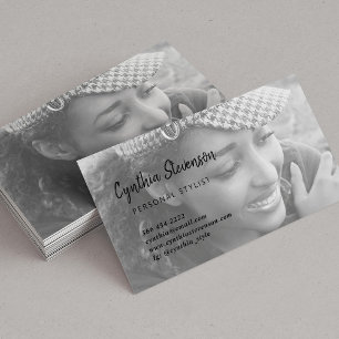 Cartão De Visita Foto profissional simples e minimalista moderna