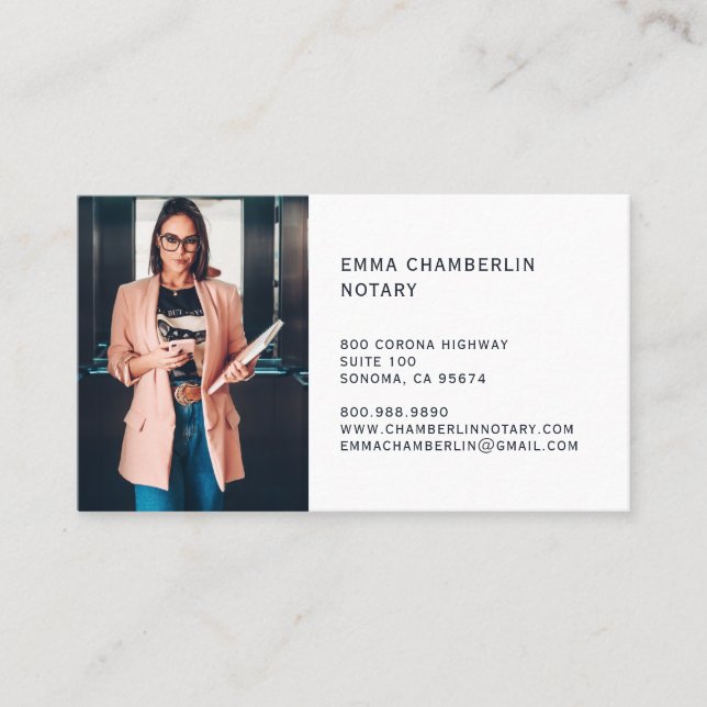 Cartão De Visita Foto Pública Notária (Frente)