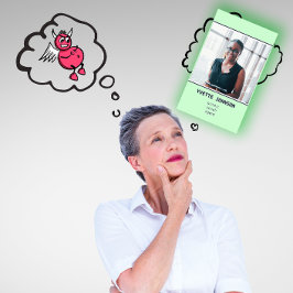 Cartão De Visita Foto: Qr Code Logotipo Professional Mint Verde