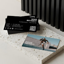Foto QR de Treino de Fitness Personalizado Moderno