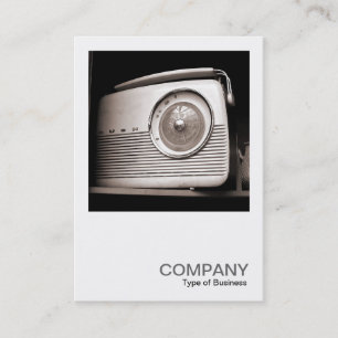 Cartão De Visita Foto quadrada 0118 - Old Radio (Rádio antiga)