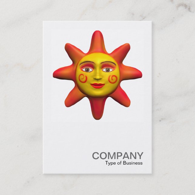 Cartão De Visita Foto quadrada 0141 - Sun (Frente)