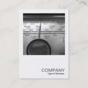 Cartão De Visita Foto quadrada 0328 - Old UK Radio Dial