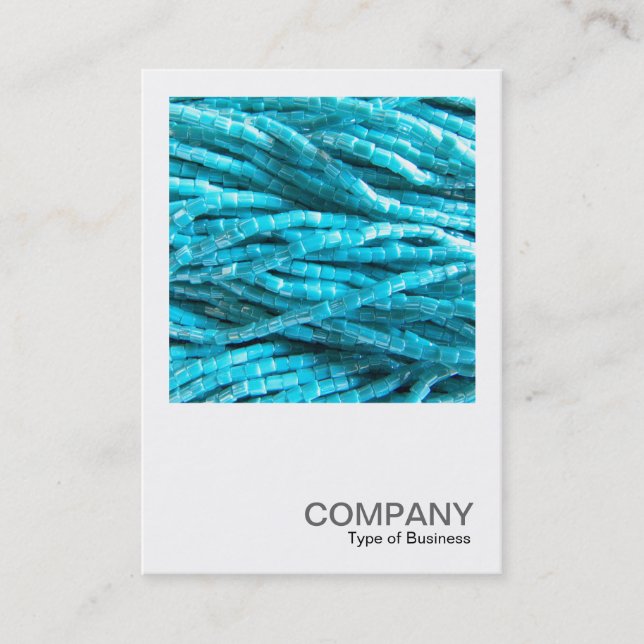 Cartão De Visita Foto Quadrada 0369 - Bead Braids (Barras De Banda) (Frente)