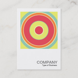 Cartão De Visita Foto Quadrada 0428 - Colorful Circle 01