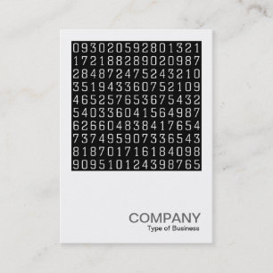 Cartão De Visita Foto Quadrada 0581 - Números Aleatórios 02