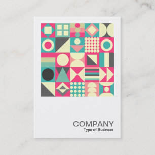 Cartão De Visita Foto Quadrada 0596 - Abstrato Squares 110419