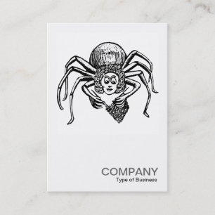 Cartão De Visita Foto quadrada 070 - aranha de confecção de malha