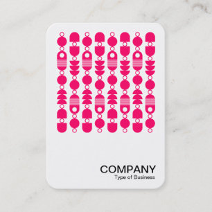 Cartão De Visita Foto Quadrada - Abstrato 140823 - Vermelho Neon