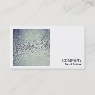 Cartão De Visita Foto Quadrada (v2) - Gotas de Água no Vidro 01
