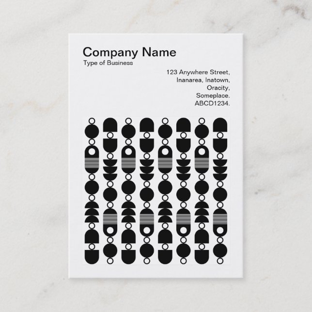 Cartão De Visita Foto quadrada (v3) - Abstrato 140823 (Frente)