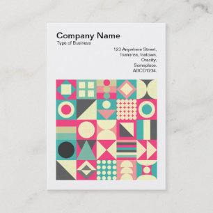 Cartão De Visita Foto Quadrada (v3) - Abstrato Squares 110419