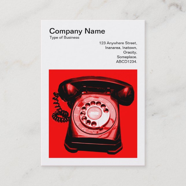 Cartão De Visita Foto quadrada (v3) - Hotline 03 (Frente)