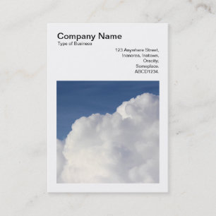 Cartão De Visita Foto Quadrada (v3) - Nuvem Cumulus