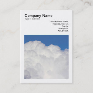 Cartão De Visita Foto Quadrada (v3) - Nuvens Cumulus