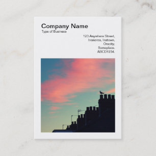 Cartão De Visita Foto quadrada (v3) - Pássaro Anterior