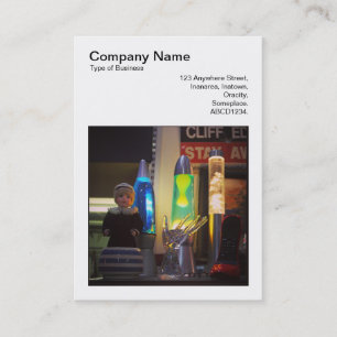 Cartão De Visita Foto quadrada (v3) - Vida estática do mercado de p