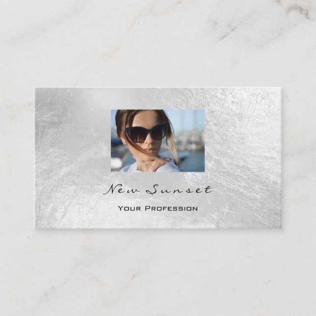 Cartão De Visita Foto: Reativação de Cinzas de Prata de Couro (Frente)