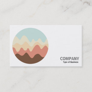 Cartão De Visita Foto redonda - Desenho sonoro 06