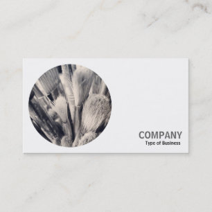 Cartão De Visita Foto redonda - Pintar pincéis