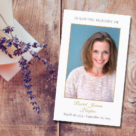 Cartão De Visita Foto Simpatia Funeral Memorial Prayer Cards