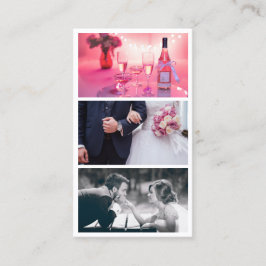 Cartão De Visita Fotografador moderno elegante de colagem fotográfi