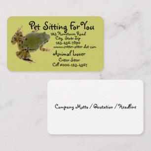 Cartão De Visita Fotografia aérea do sapo