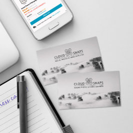 Cartão De Visita Fotografia aérea por drone