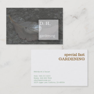 Cartão De Visita Fotografia Artística Fina de Jardinagem