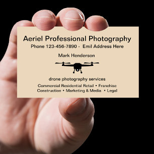 Cartão De Visita Fotografia com Drone Aéreo