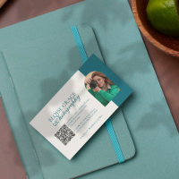 Fotografia com Foto e Código QR de Cabeça Moderna