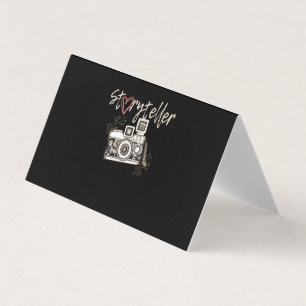 Cartão De Visita Fotografia da câmara Storyteller Legal