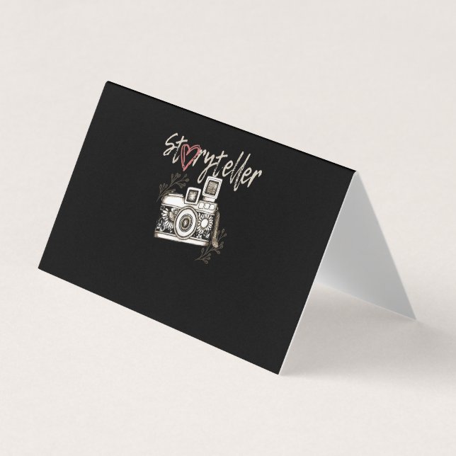 Cartão De Visita Fotografia da câmara Storyteller Legal (Frente)