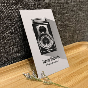 Cartão De Visita Fotografia da câmera fotográfica Vintage