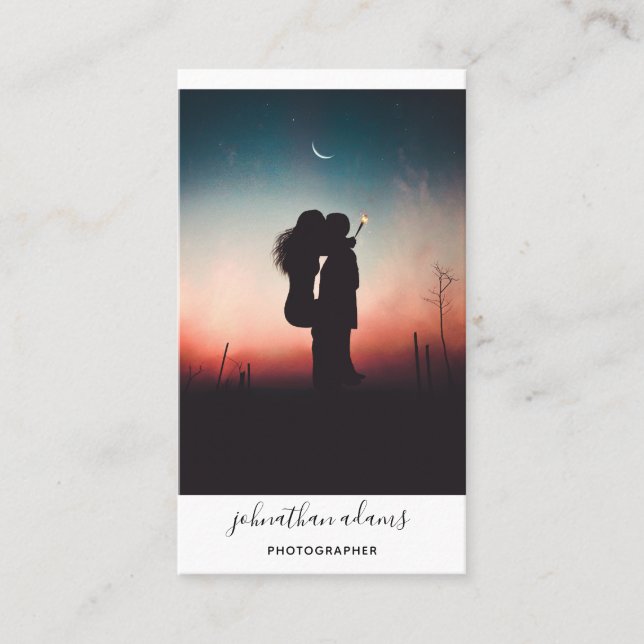 Cartão De Visita Fotografia das mídias sociais profissionais modern (Frente)